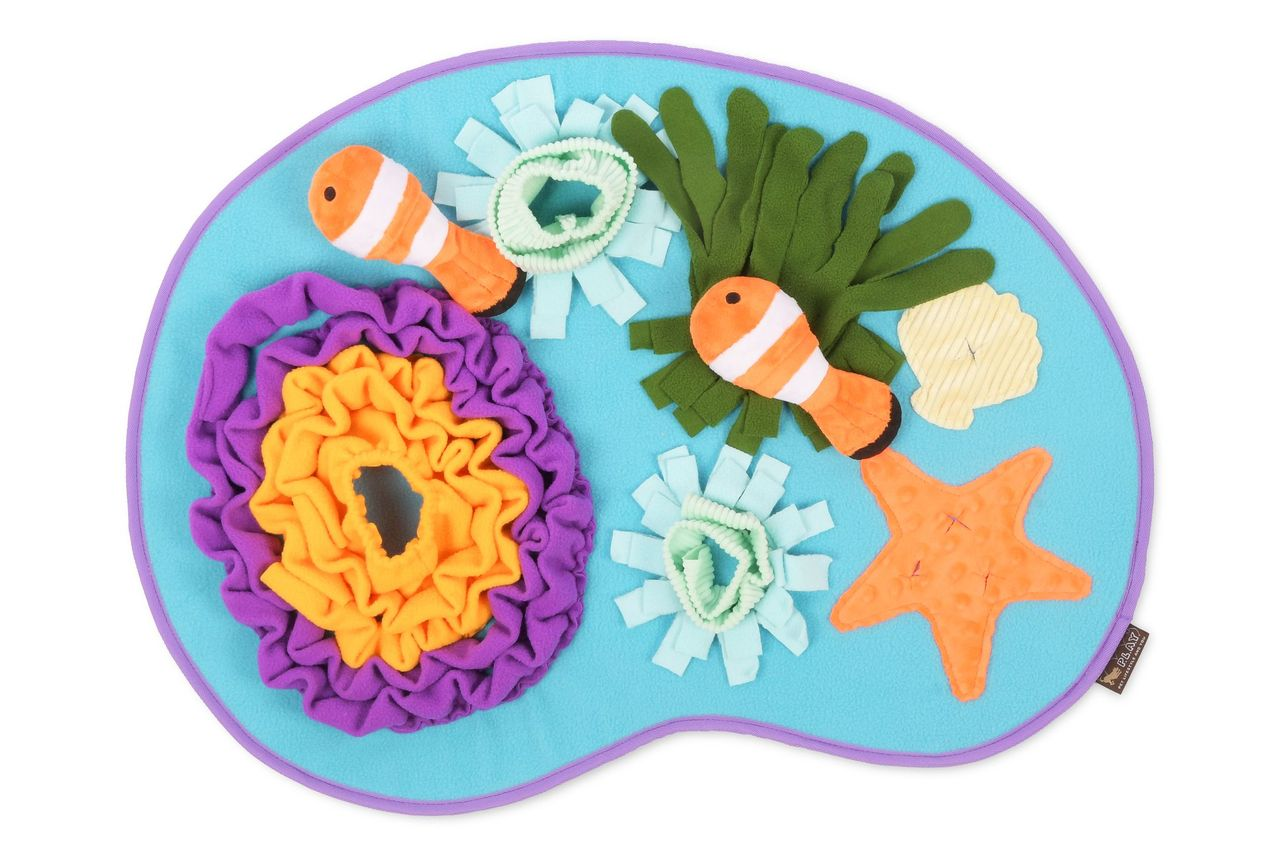 Snuffle Mat Toy for Dogs and Cats, Coral Cove