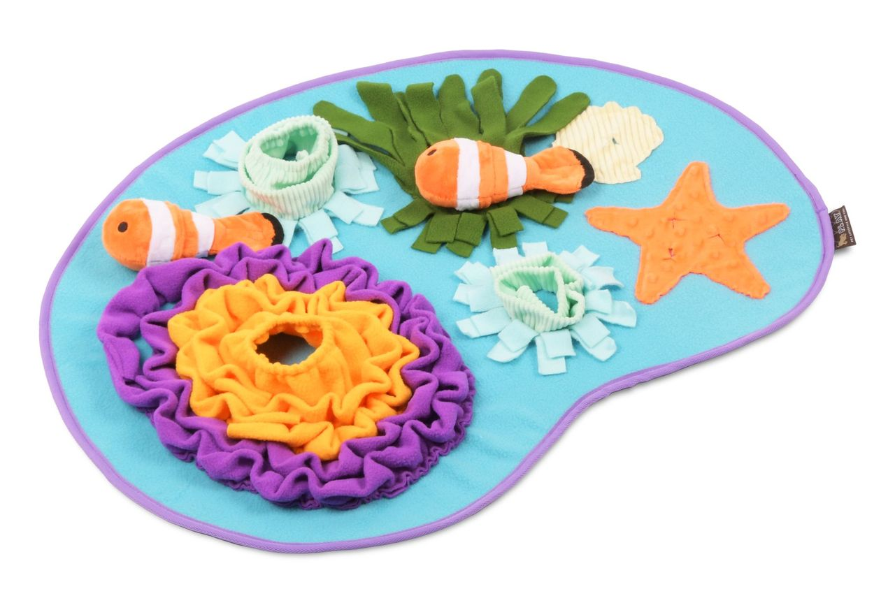 Snuffle Mat Toy for Dogs and Cats, Coral Cove