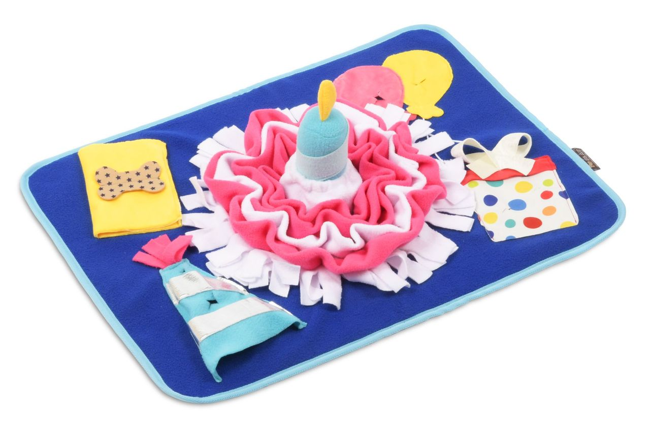 Snuffle Mat Toy for Dogs and Cats, Woof-day Celebration