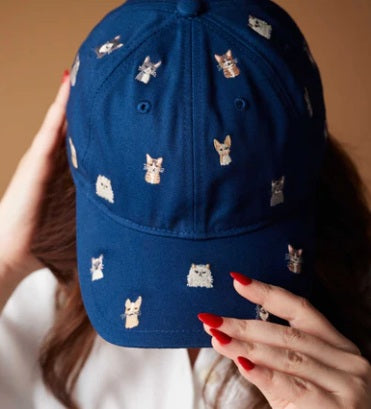 Rifle Paper Co Baseball Cap: Cool Cats