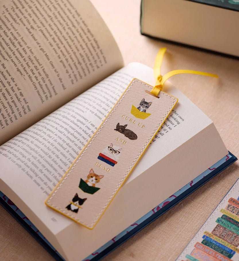 Rifle Paper Co Studious Cats Bookmark | Perfect Gift for Readers