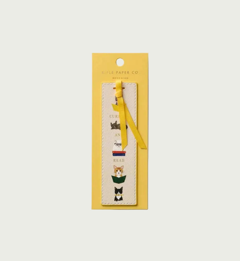 Rifle Paper Co Studious Cats Bookmark | Perfect Gift for Readers