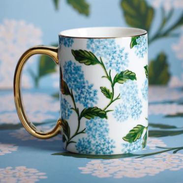 Rifle Paper Co Porcelain Mug: Hydrangea