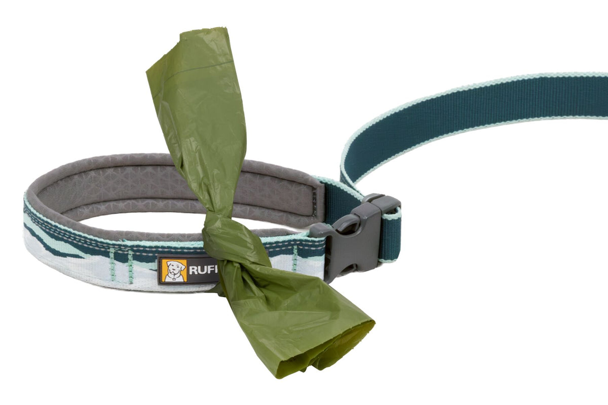 Ruffwear Crag reflective adjustable waist dog leash for hands-free walking, running, and hiking outdoors