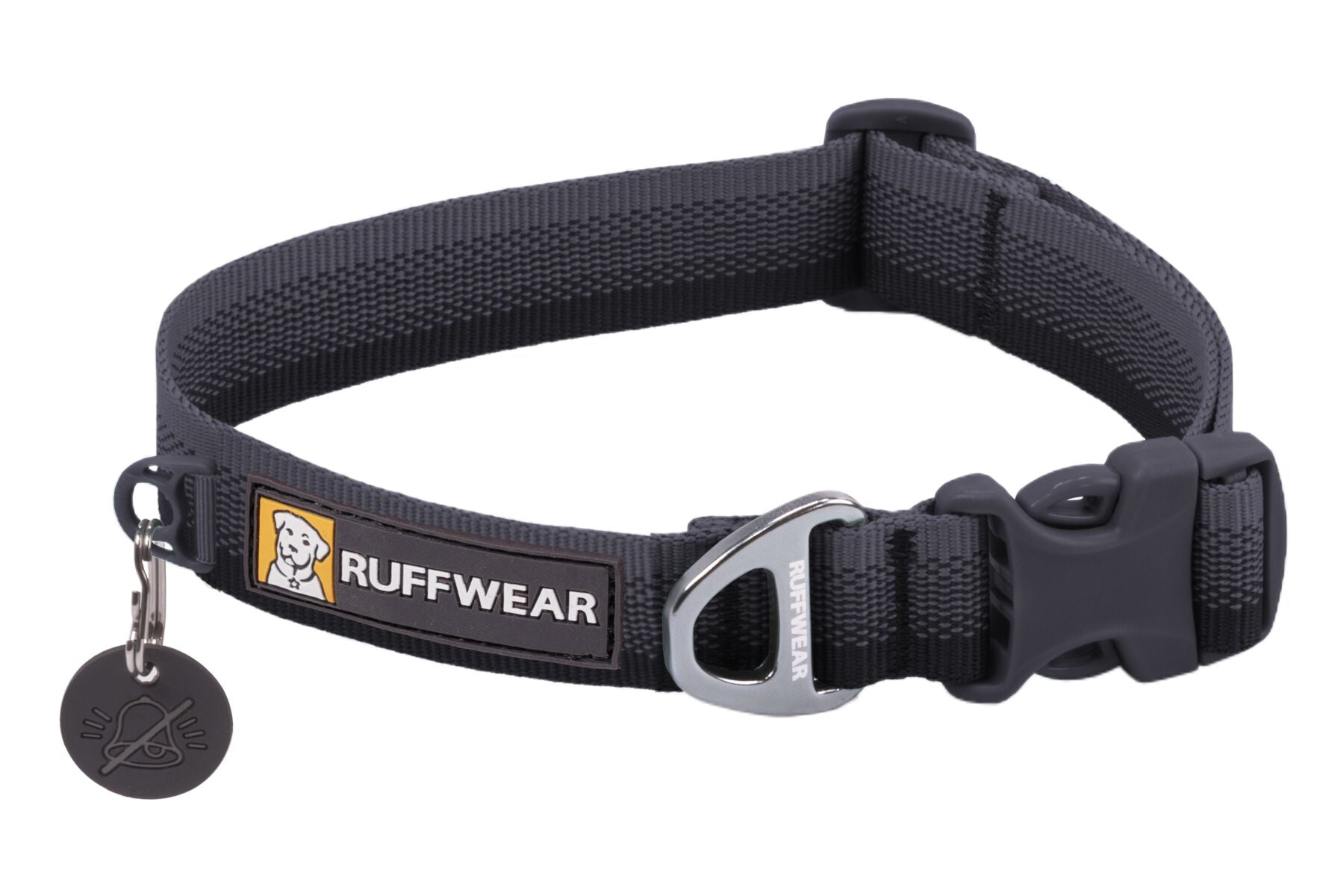 Premium Ruffwear Front Range everyday dog collar made from eco-friendly, colour-fast recycled webbing.