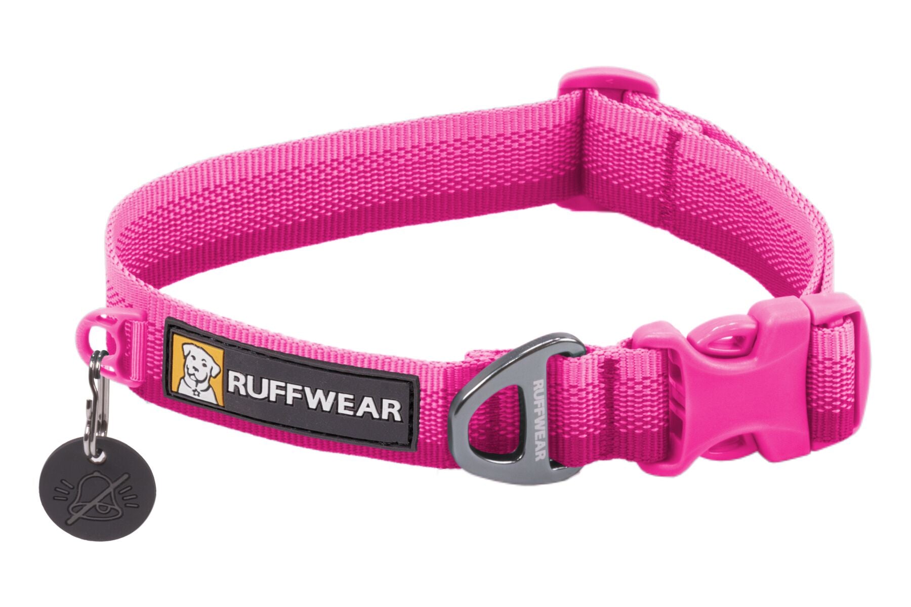 Premium Ruffwear Front Range everyday dog collar made from eco-friendly, colour-fast recycled webbing.