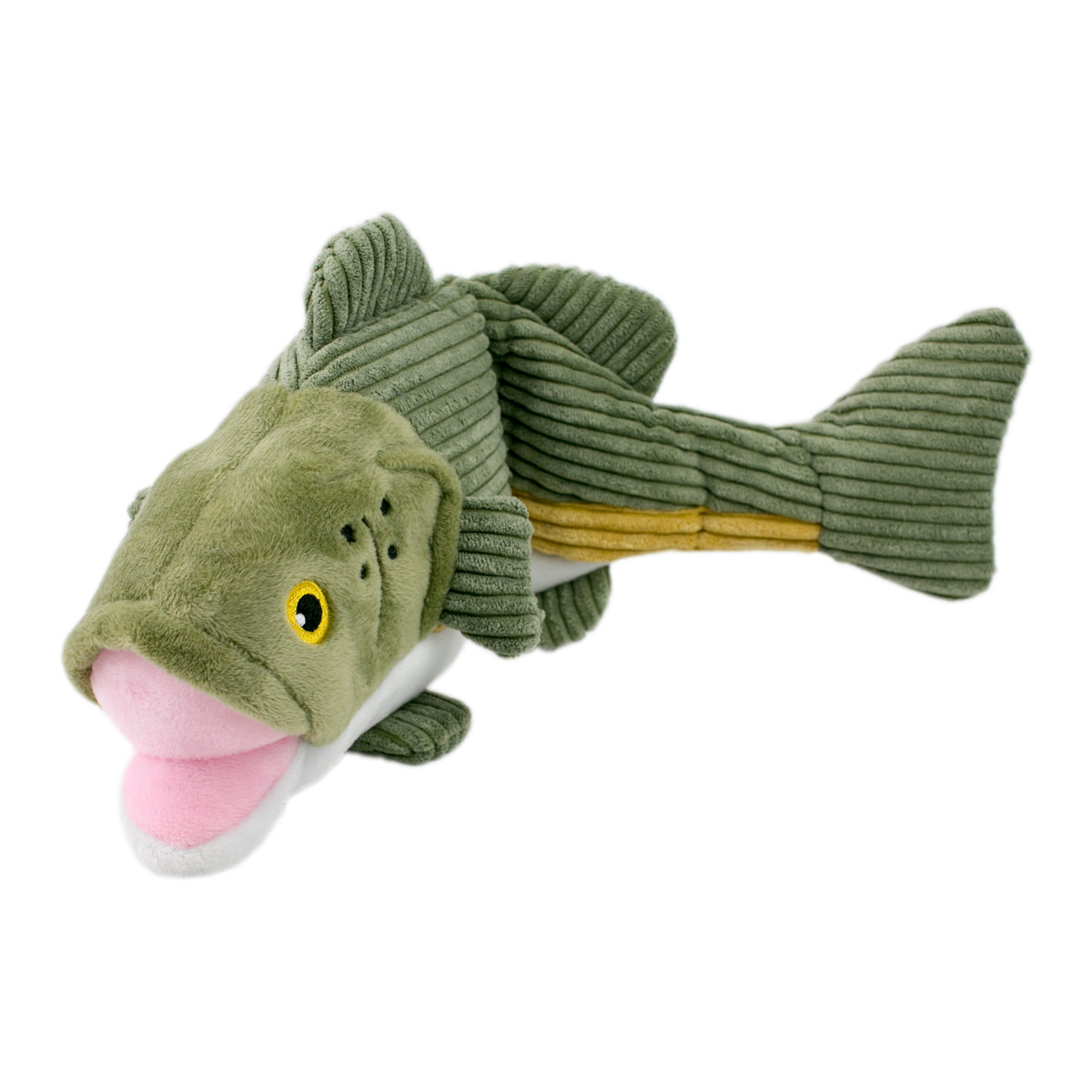 Squeaky Plush Dog Toy: Animated Bass