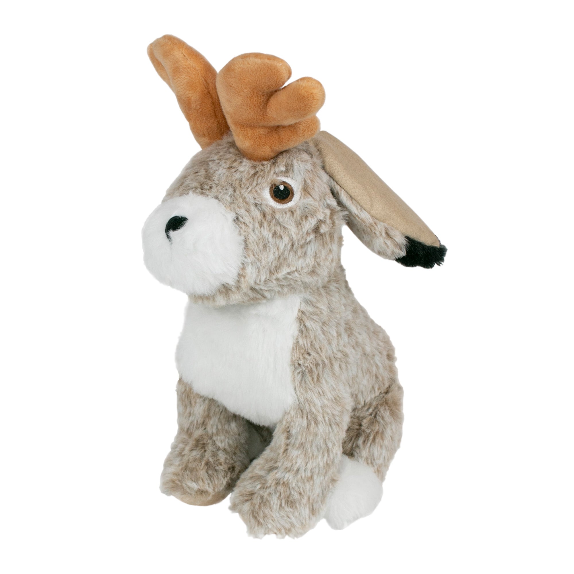 Squeaky Plush Dog Toy: Animated Jackalope