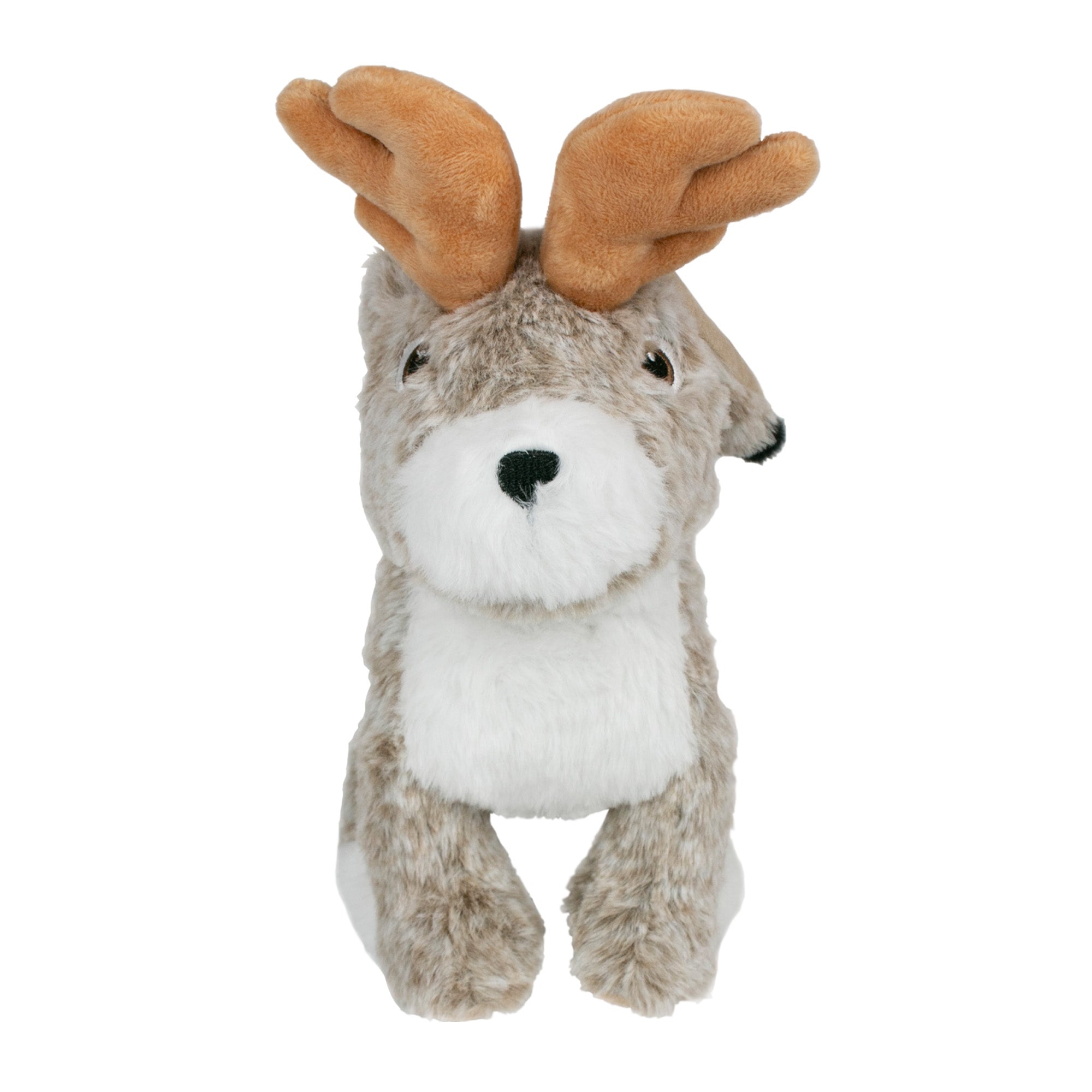 Squeaky Plush Dog Toy: Animated Jackalope