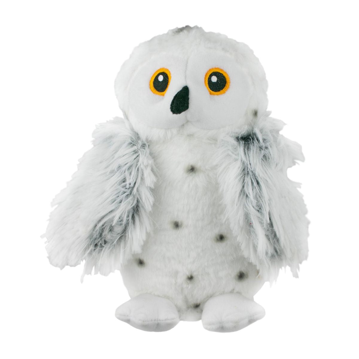 Squeaky Plush Dog Toy: Animated Snow Owl