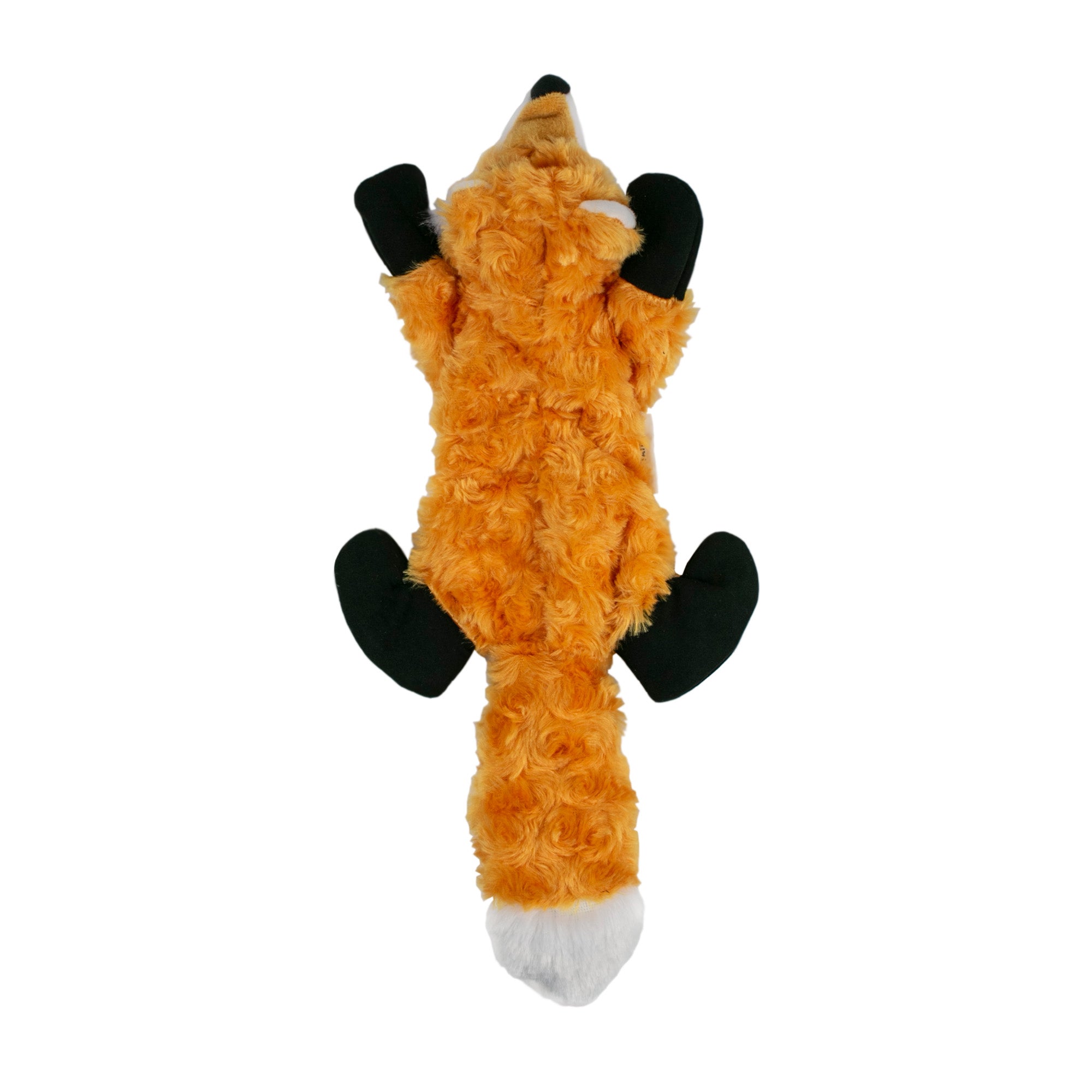 Squeaky Plush Dog Toy: Stuffless Fox