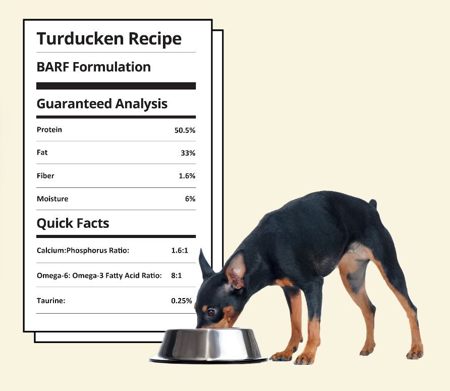 Steve's Real Food Freeze-Dried Raw Dog Food, Turducken Recipe