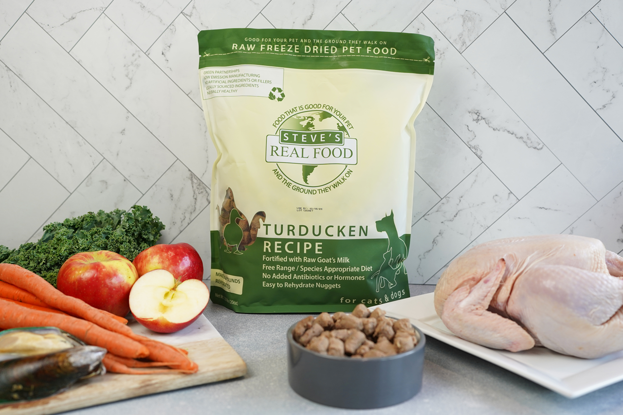 Steve's Real Food Freeze-Dried Raw Dog Food, Turducken Recipe