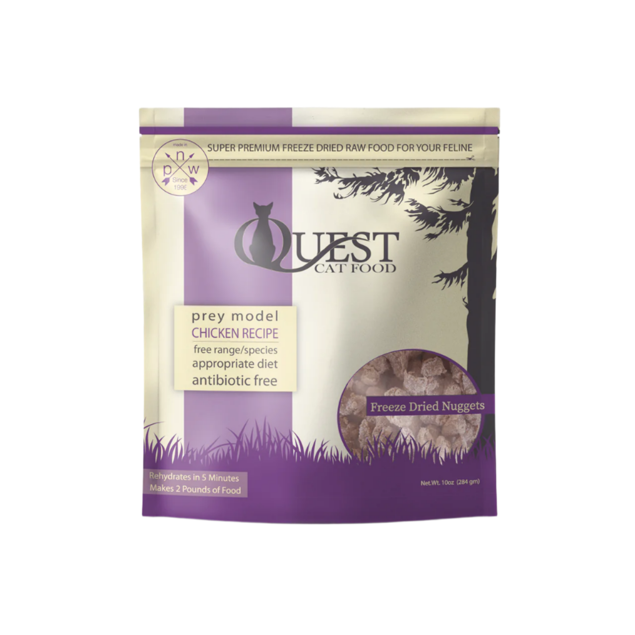 Steve's Real Food Quest Freeze-Dried Raw Cat Food, Chicken Recipe