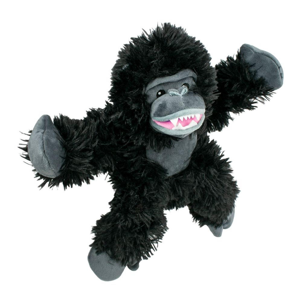 Squeaky Plush Dog Toy: Gorilla Rope Body