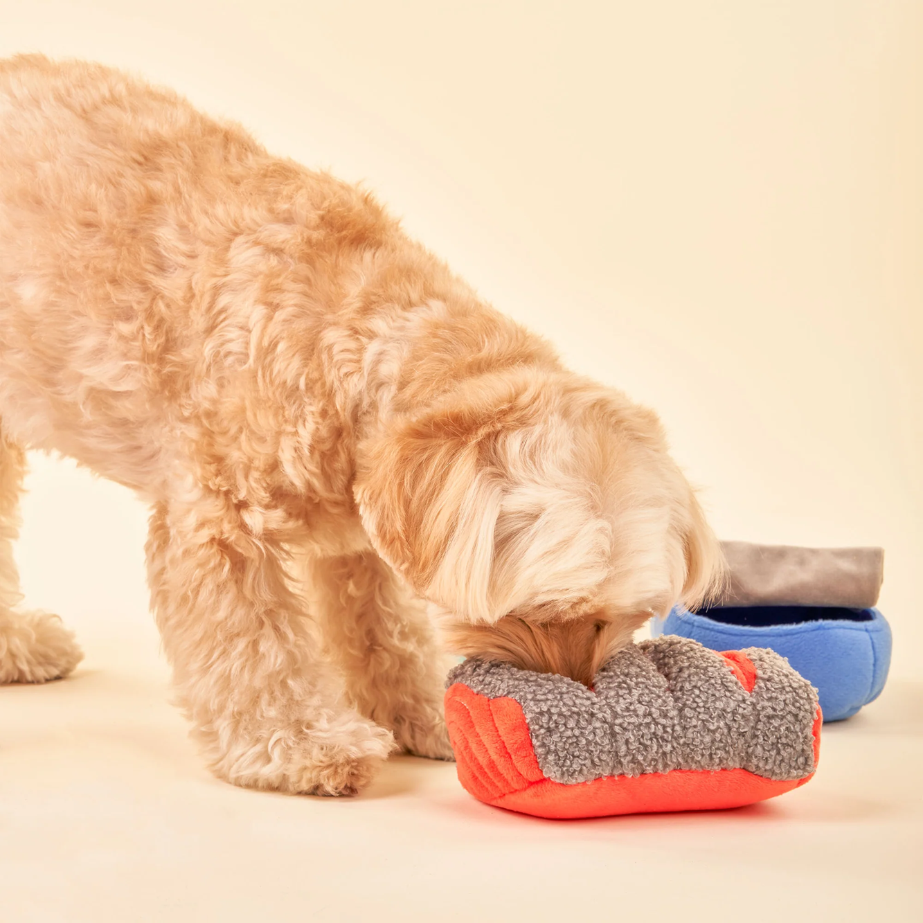 Squeaky Interactive Nosework Dog Toy, Tinned Salmon