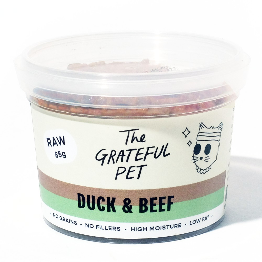 The Grateful Pet: Raw Food for Cats, Cage-free Duck & Grass-fed Beef
