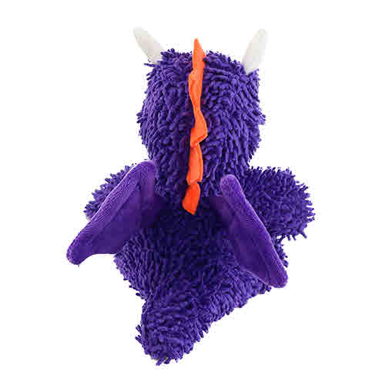 Mighty Microfibre Dog Squeaky Toy, Ball Dragon in Purple