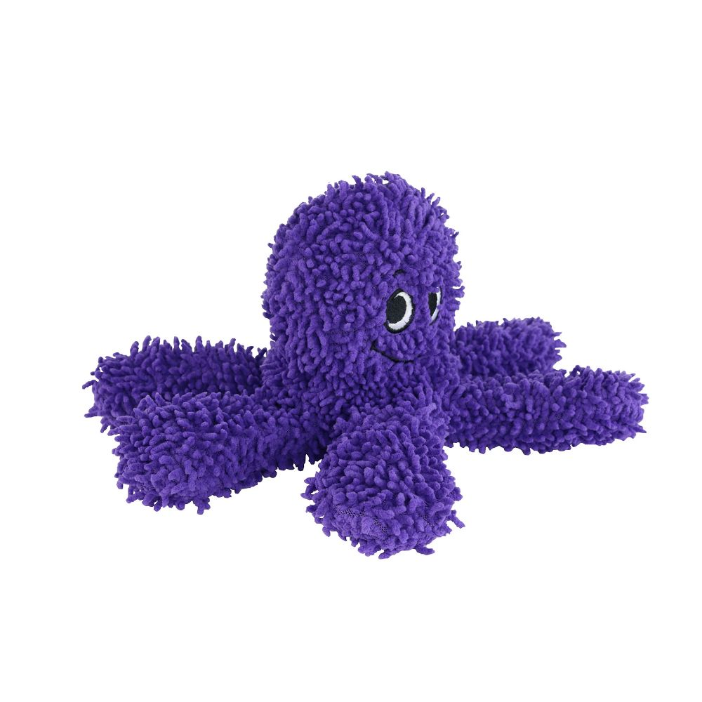 Mighty Microfibre Dog Squeaky Toy, Ball Octopus in Purple