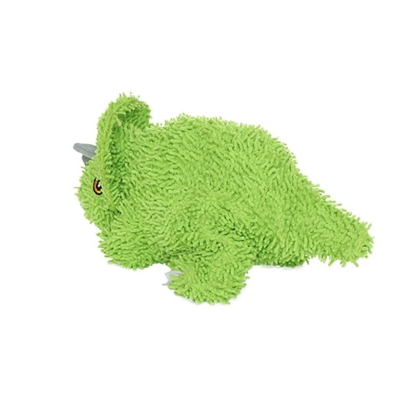 Mighty Microfibre Dog Squeaky Toy, Ball Triceratops