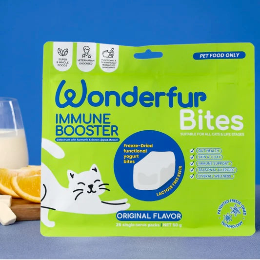 Wonderfur Bites Treats for Cats, Immune Booster