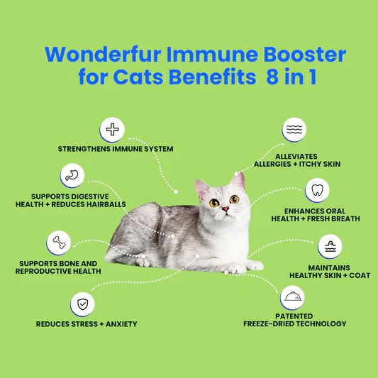 Wonderfur Bites Treats for Cats, Immune Booster