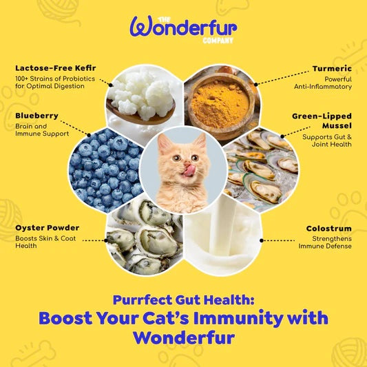 Wonderfur Bites Treats for Cats, Immune Booster