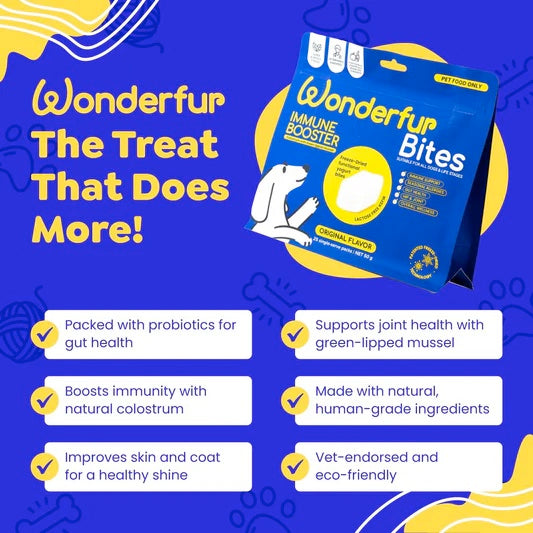 Wonderfur Bites Treats for Dogs, Immune Booster