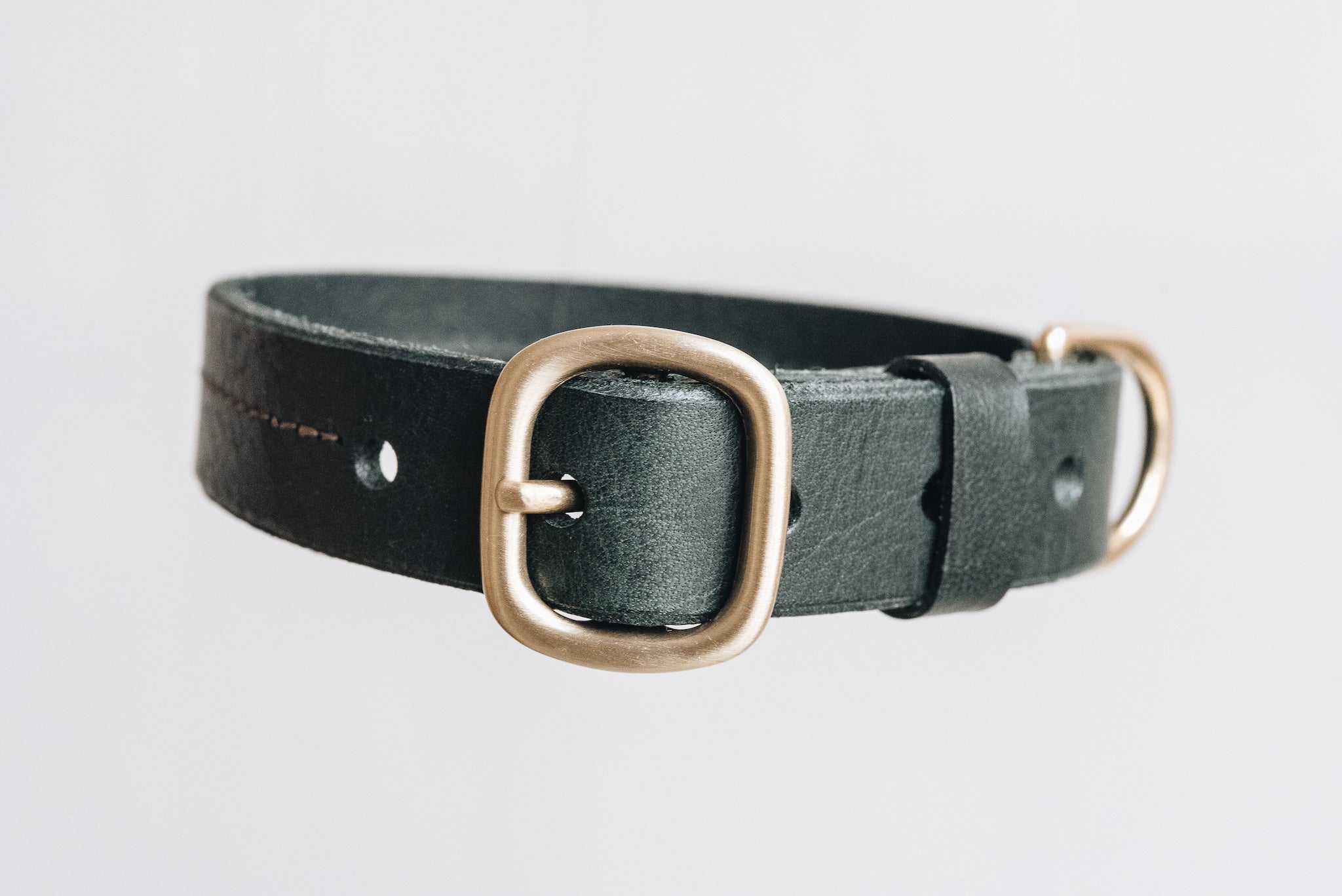 Band&Roll Fir Leather Dog Collar Ginger and Bear