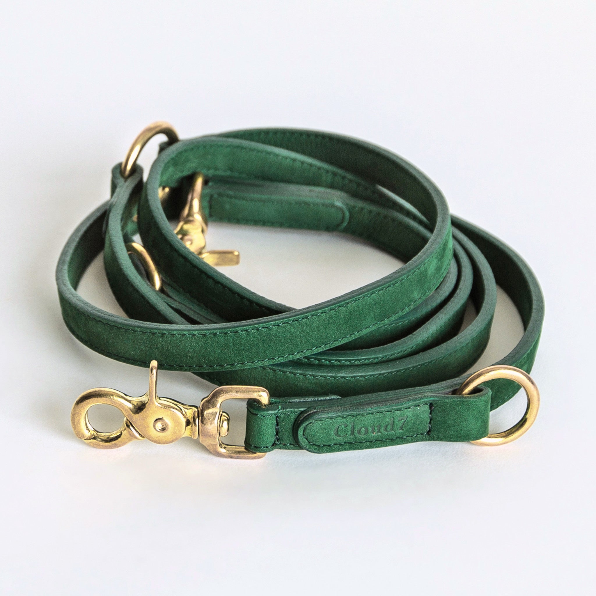 Cloud7 Tiergarten Nubuck Dog Adjustable Leash in Green