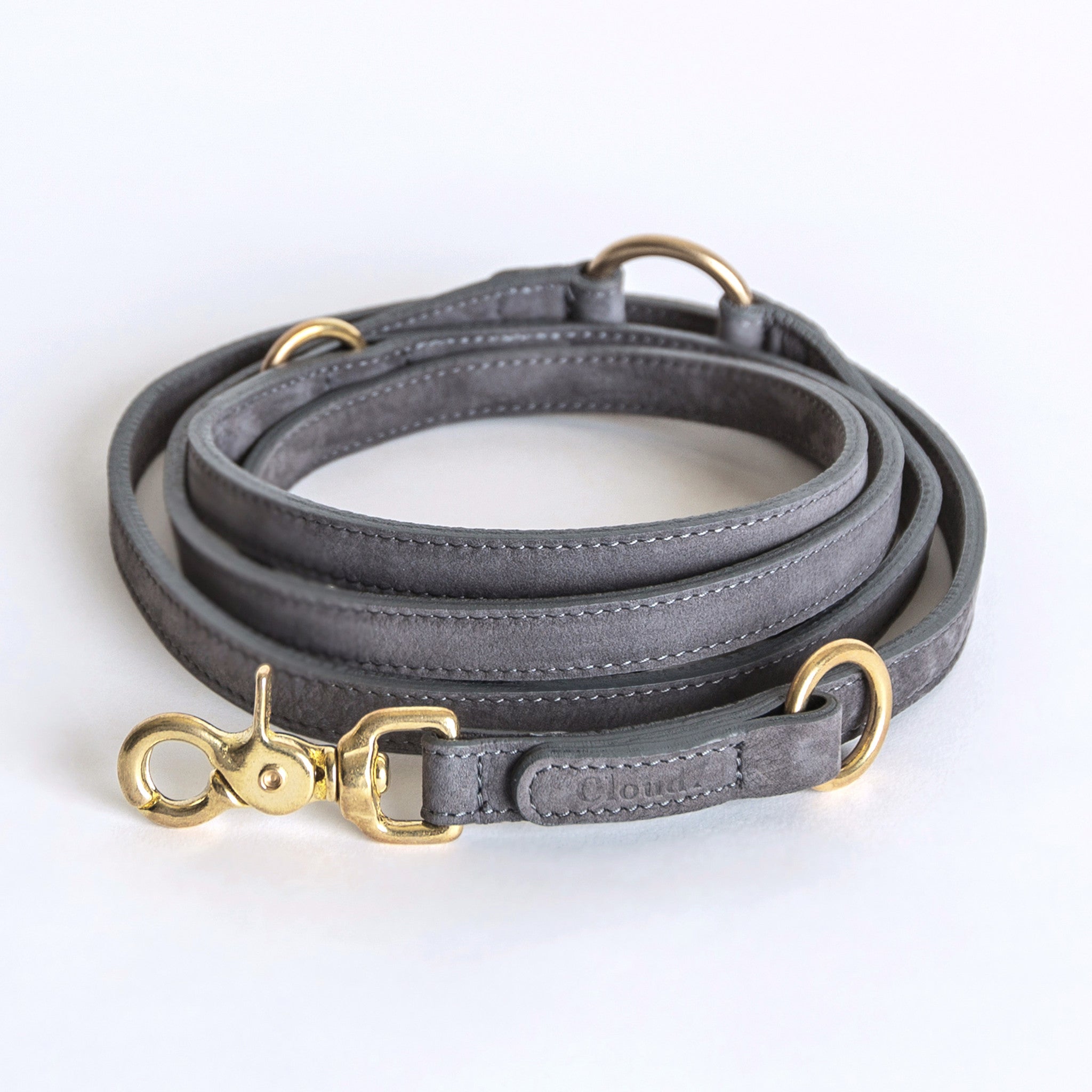 Cloud7 Tiergarten Nubuck Dog Adjustable Leash in Taupe