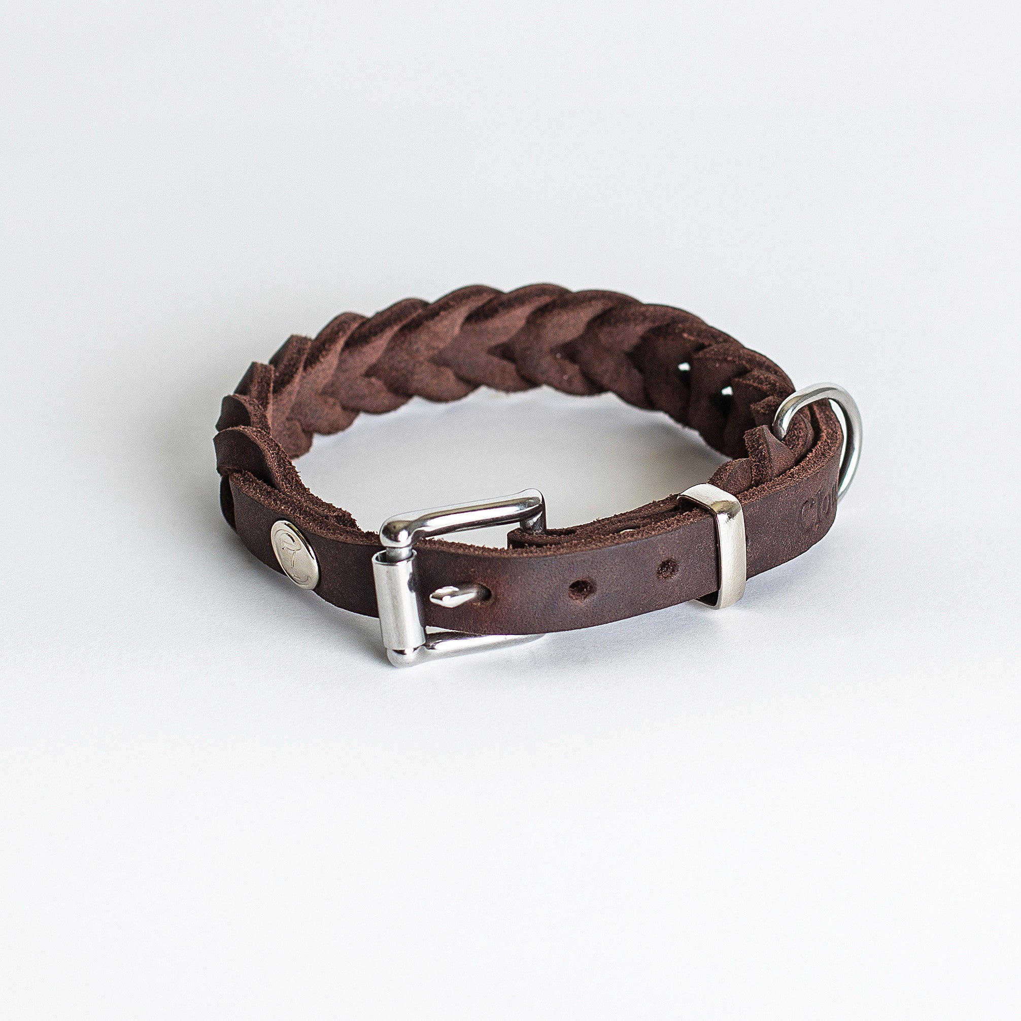 Cloud7: Central Park Saddle Brown Leather Dog Collar