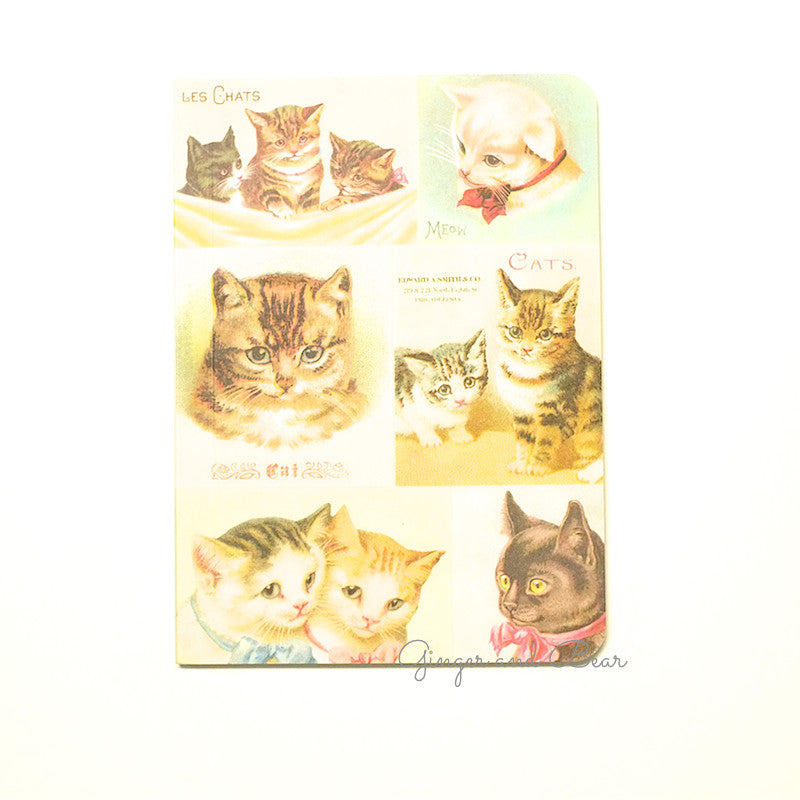 Stationery: Cavallini Vintage Cats Notebook