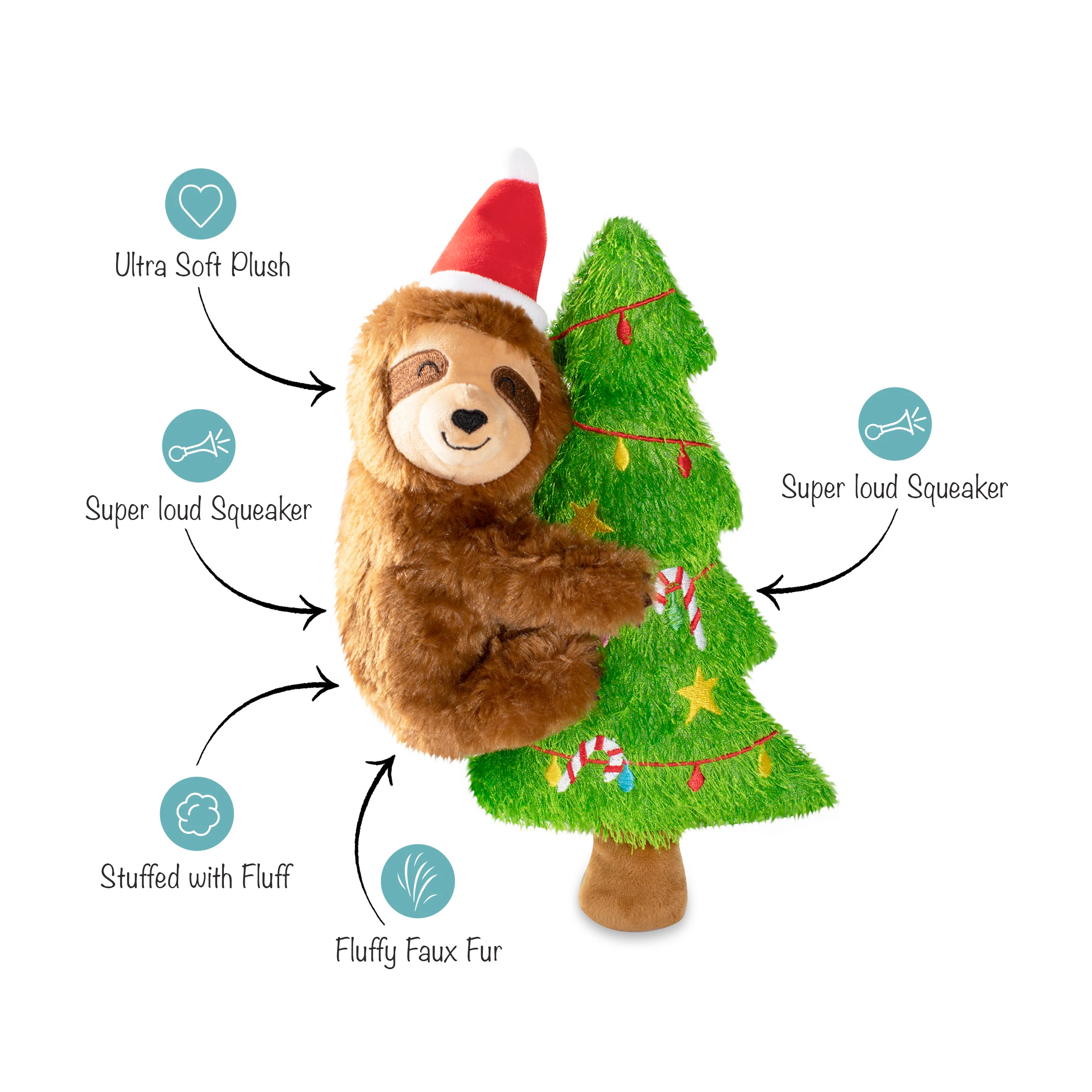 Merry Slothmas, Dog Squeaky Plush toy