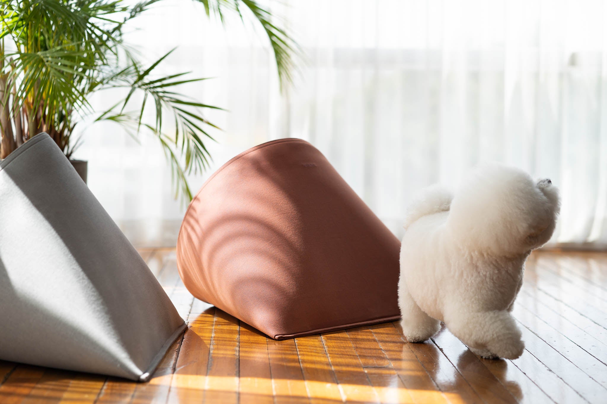 Howly Dog and Cat Bed in Red Carrot