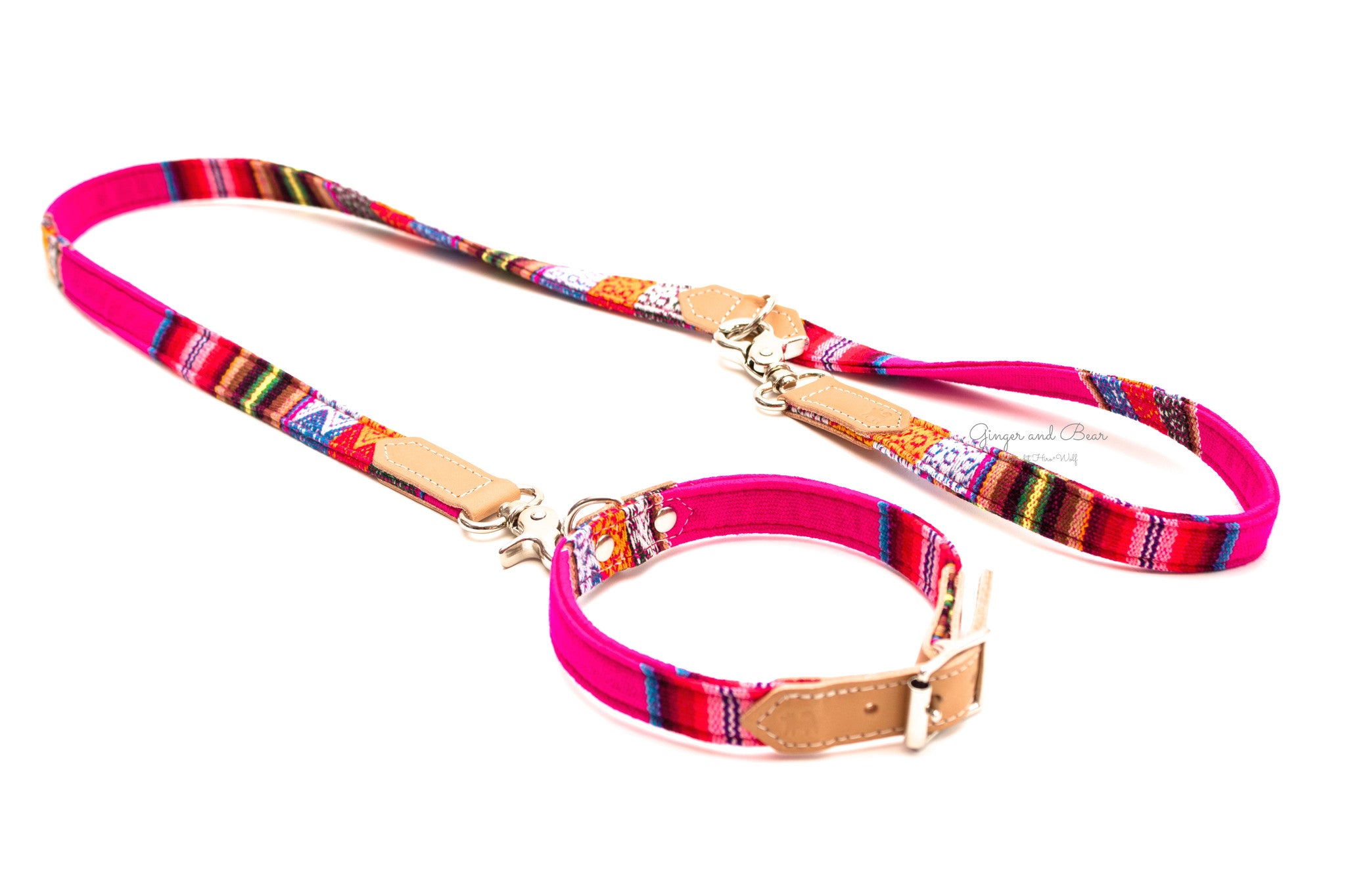 Hiro+Wolf Collar: Pink Inca