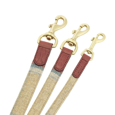 LISH Dixie Tartan Tweed Dog Lead