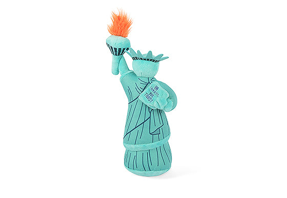 P.L.A.Y. Totally Touristy Squeaky Plush Dog toys, Statue of Liberty