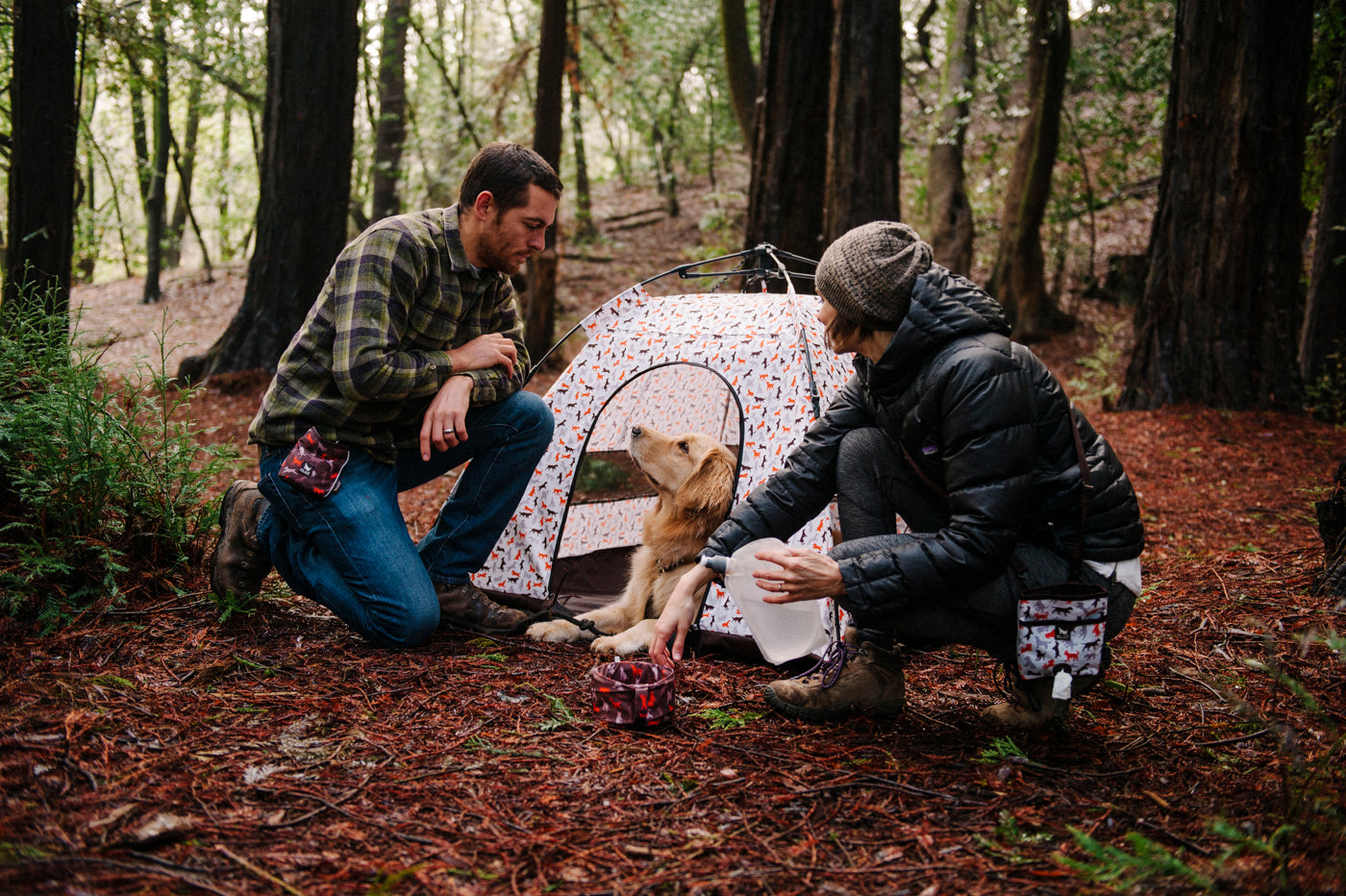 Outdoor Dog Tent in Vanilla