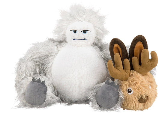 P.L.A.Y. Mythical Creatures Squeaky Jackalope Yeti toys for Dogs