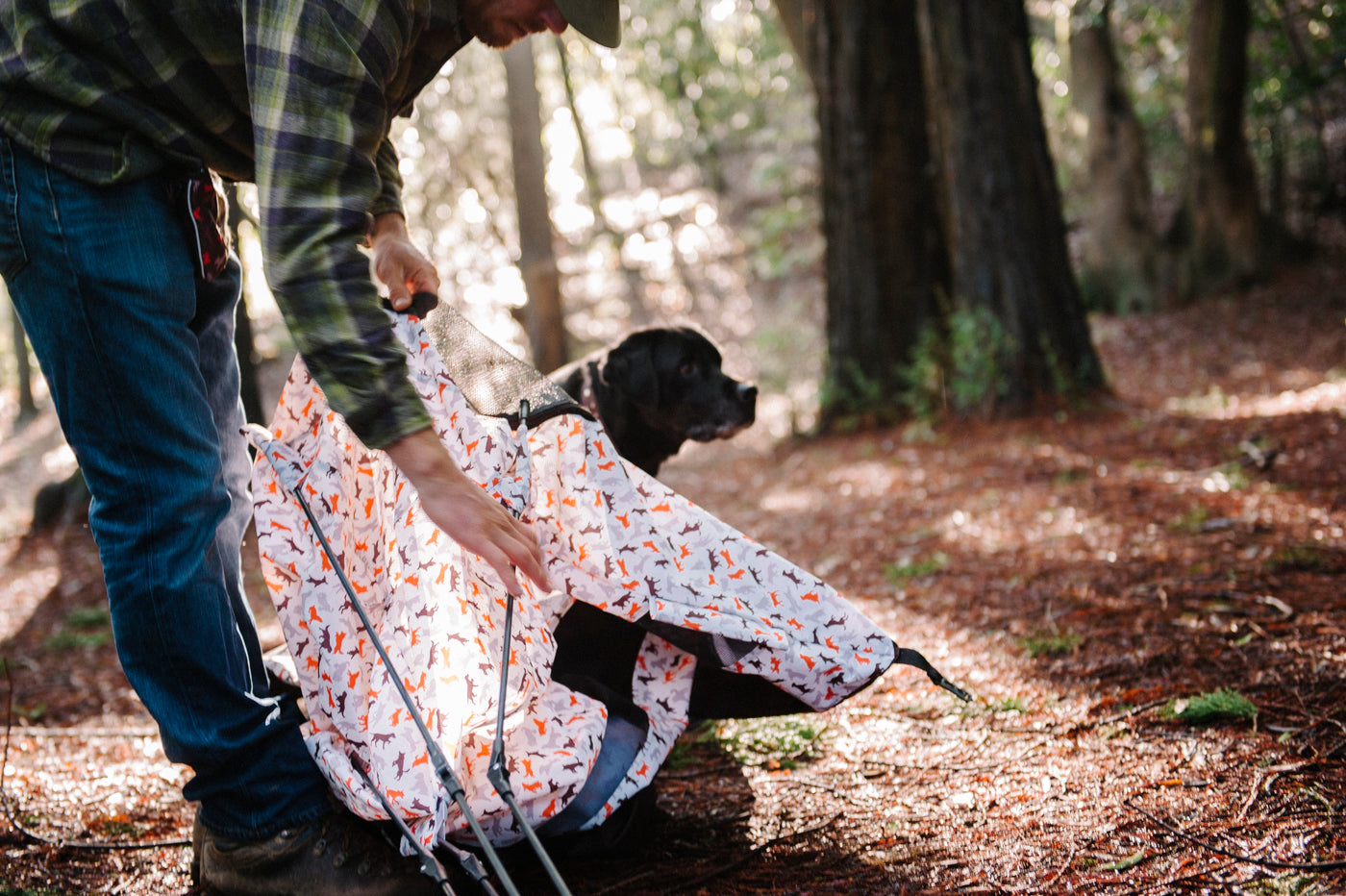 Outdoor Dog Tent in Vanilla