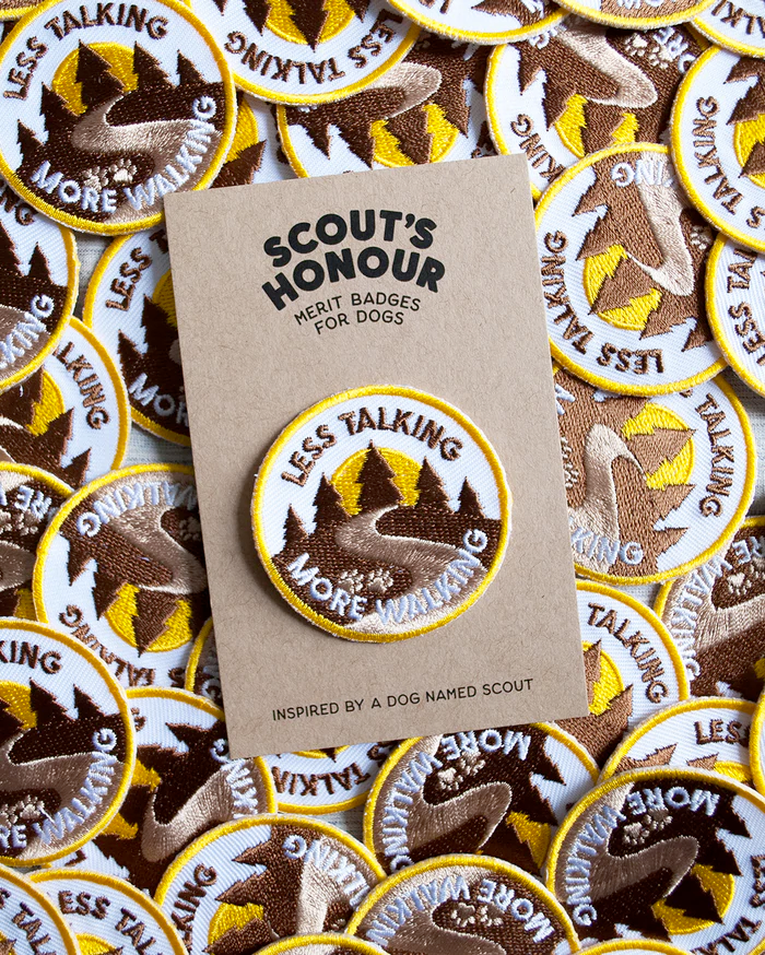 Dog Merit Badges: Less Talking More Walking