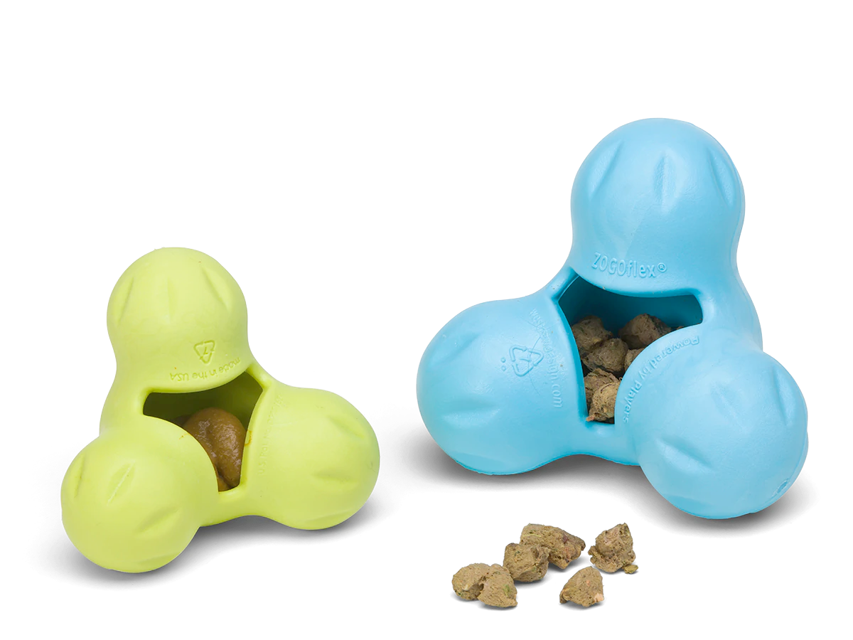 Interactive puzzle, food-dispensing dog toy, Zogoflex Tux